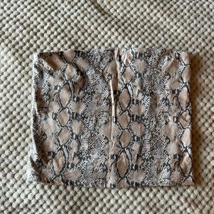 Snakeskin tube top